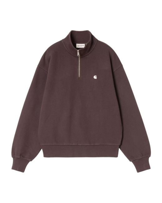 Carhartt Purple Casey High Neck Sweatshirt