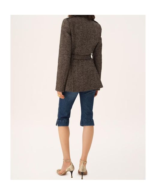 Chloé Brown Herringbone Jacket