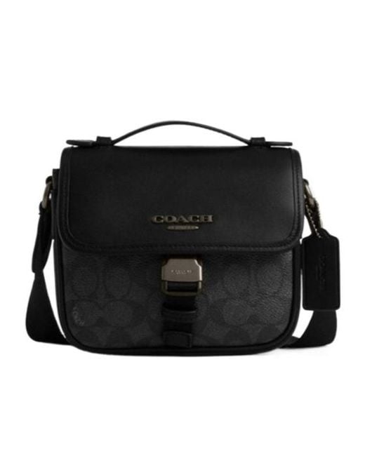 COACH Black Top Handle Shoulder Bag for men