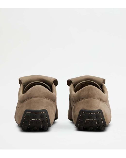 Tod's Brown Suede Sneakers for men