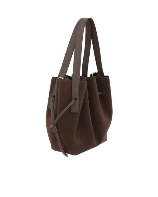 Yuzefi Brown Top-Handle Shoulder Bag
