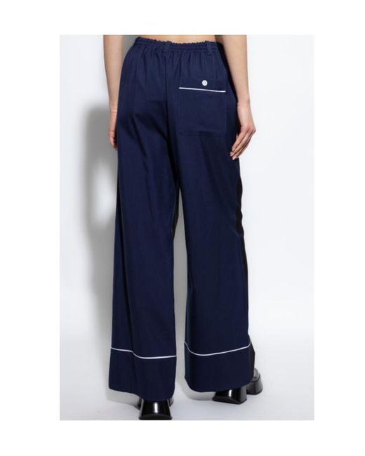 Marni Black High Waisted Wide-Leg Trousers