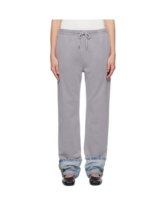Moschino Gray Drawstring Sweatpants