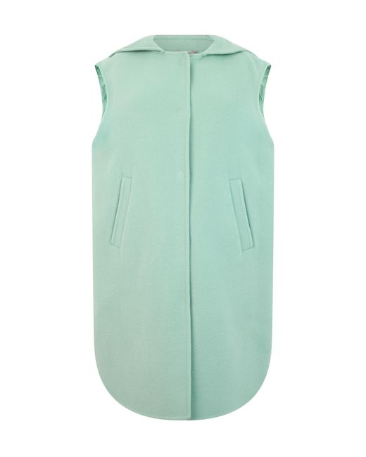 Herno Green Quilted Hooded Gilet