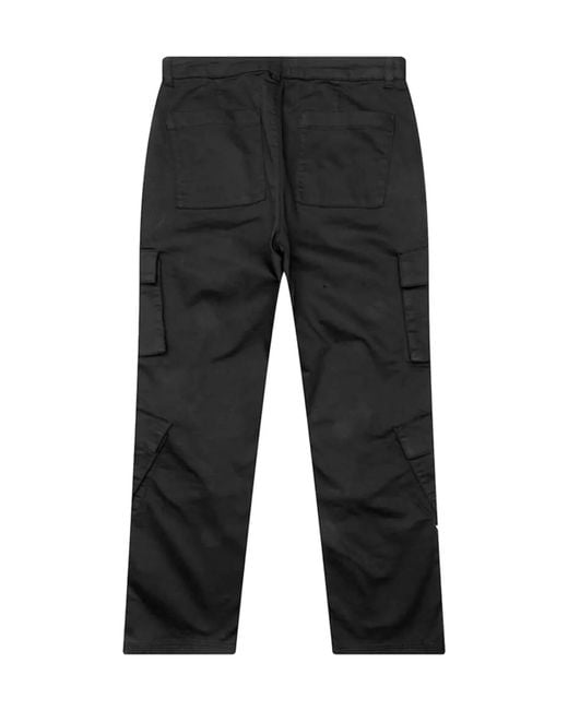 Represent Black Clo Cargo Flap-Pocket Trousers for men