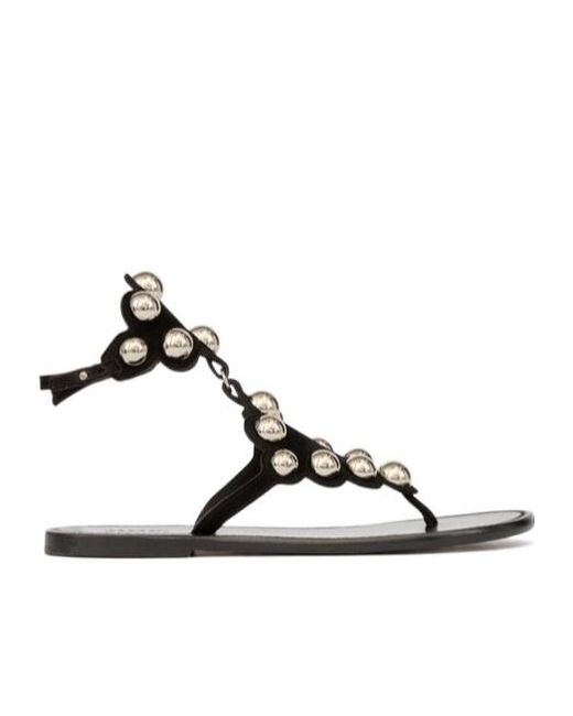 Isabel Marant Brown Velvee Embellished Sandals