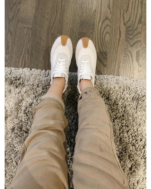 Loewe White Flow Runner Lace-Up Sneakers