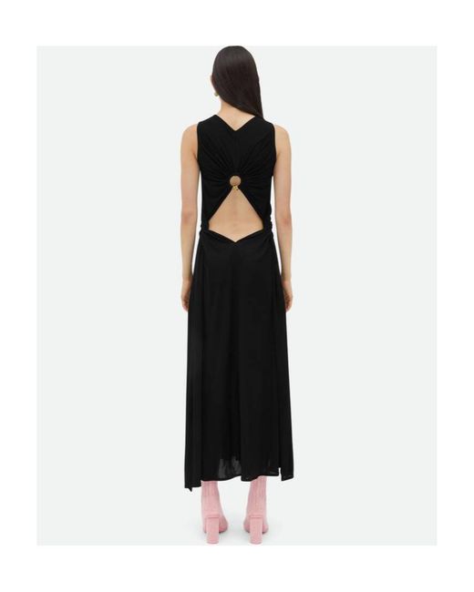 Bottega Veneta Black Knot Ring Sleeveless Dress