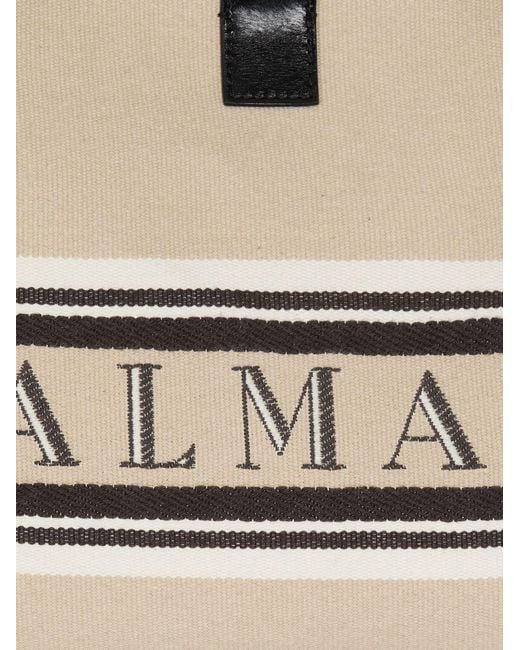 Balmain White Small Release Top Handle Bag