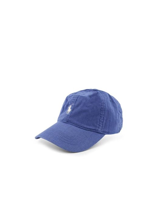 Polo Ralph Lauren Blue Logo Embroidered Baseball Cap for men