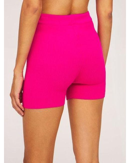 Jacquemus Pink Slim Shorts