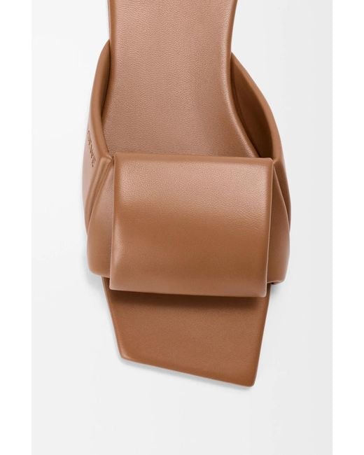 Loewe Brown Origami Square-Toe Sandals