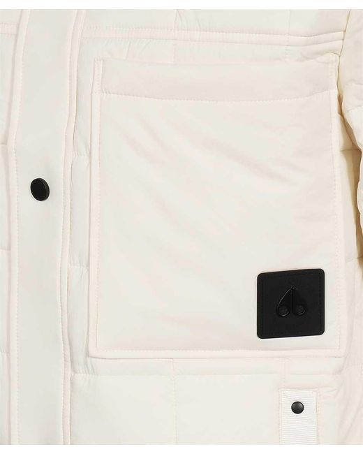 Moose Knuckles White Shirt Jacket for men