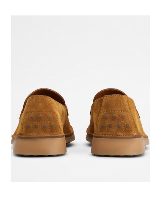 Tod's Brown Ideal Slip-On Loafers for men