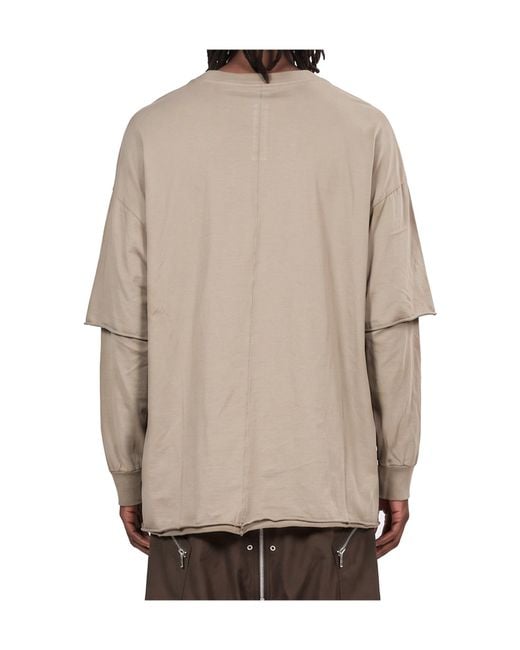Rick Owens Natural Long-Sleeve T-Shirt for men