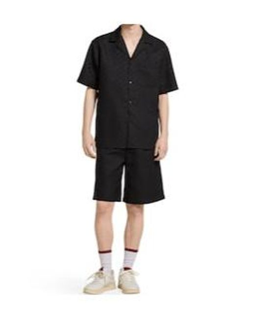 Gucci Black Gg Bowling Shirt for men