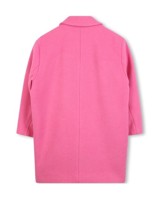 Marc Jacobs Pink Embroidered Buttoned Coat