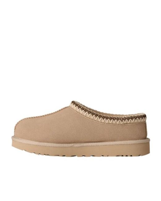 Ugg Brown Tasman Ii Logo Debossed Slippers