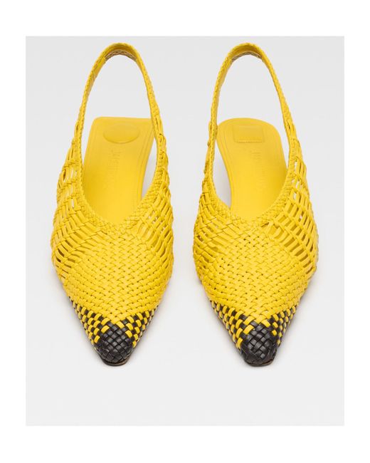 Jacquemus Yellow Les Cubisto Banane Pointed-Toe Pumps