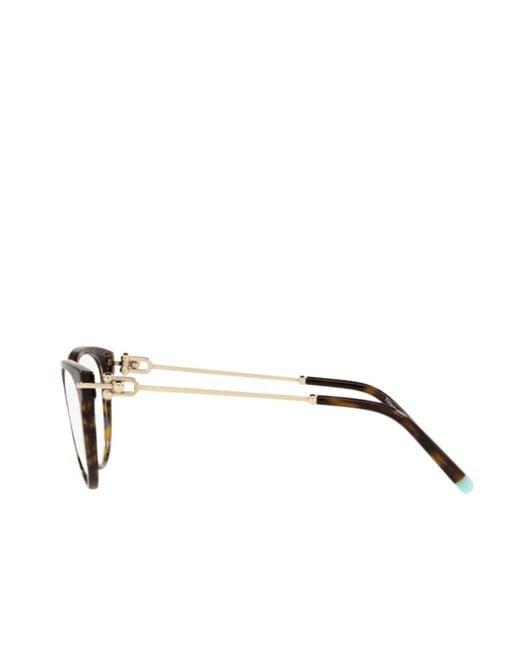 Tiffany & Co White Cat-Eye Frame Glasses