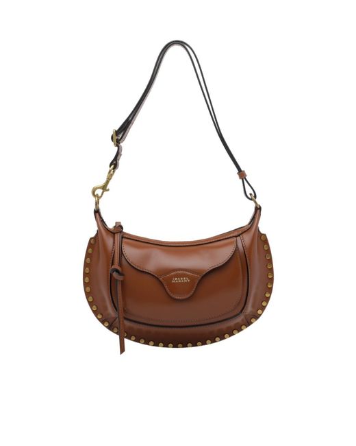 Isabel Marant Brown Zippered Shoulder Bag