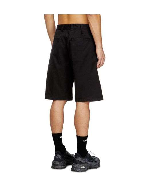 DIESEL Black P-Hant Chino Shorts for men