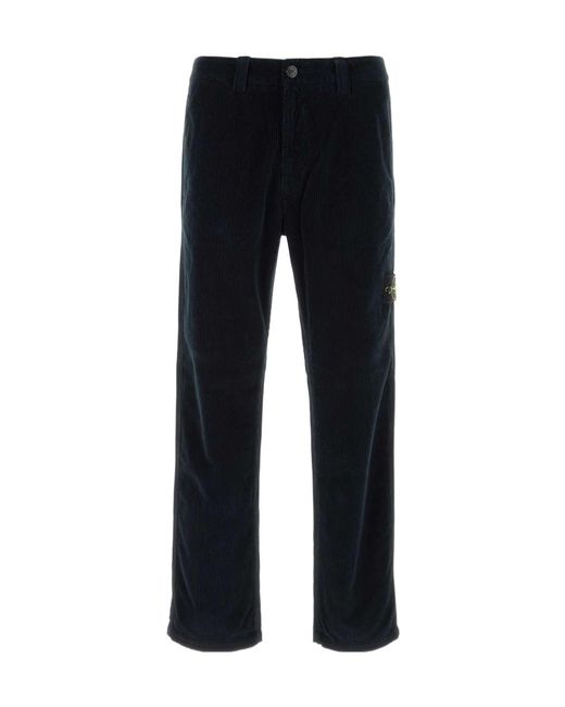 Stone Island Black Cargo Casual Trousers for men