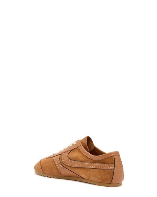 Dries Van Noten Brown Dustin Panelled Suede Sneakers