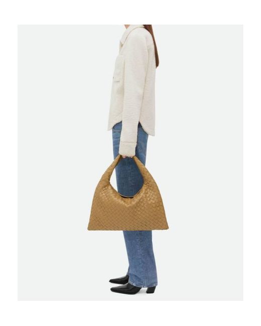 Bottega Veneta Brown Hop Small Shoulder Bag