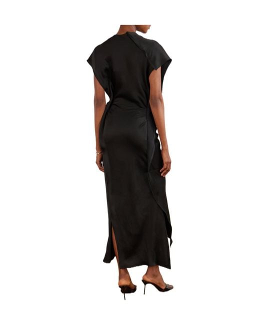 Victoria Beckham Black Victoria Midi Dress