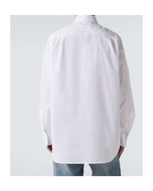 Maison Margiela White Long-Sleeved Shirt for men