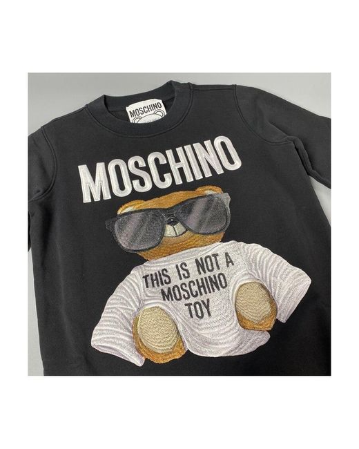 Moschino Black Printed Logo Sweater