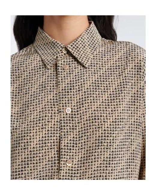 Balenciaga Gray Printed Shirt