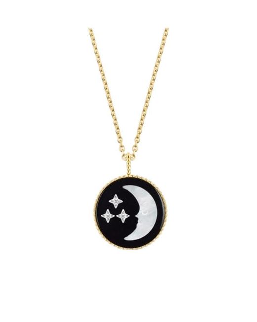 Dior White Rose Céleste Medallion Necklace