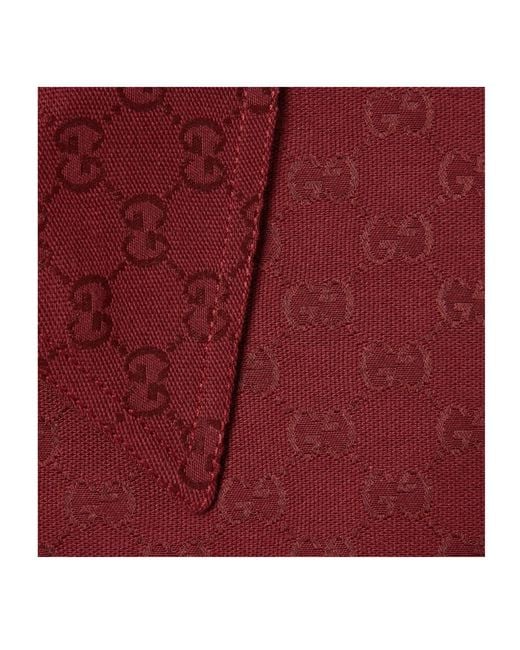 Gucci Red Monogrammed Button-Up Jacket for men