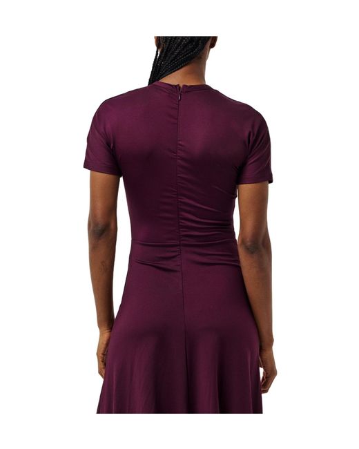 Victoria Beckham Purple A Line Dress