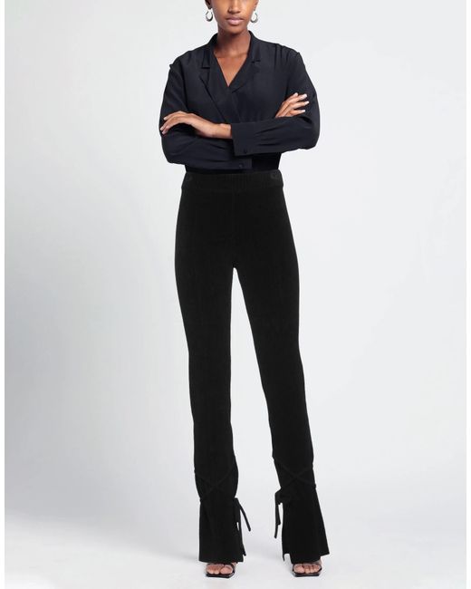 Jacquemus Black Solid-Color Knit Pants