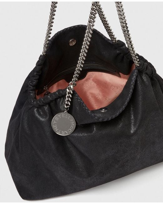 Stella McCartney Black Falabella Drawstring Tote Bag