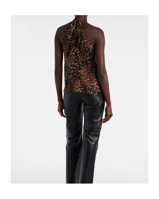 Nili Lotan Brown Sleeveless Top