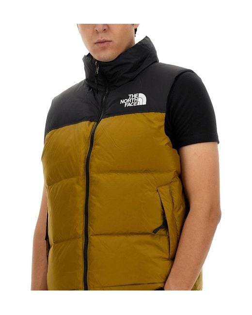 The North Face Green 1996 Retro Nuptse Puffer Gilet for men