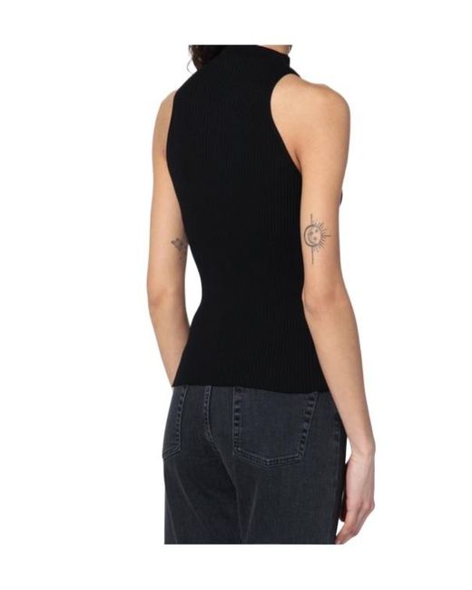 Roberto Collina Black Cotton Tank Top