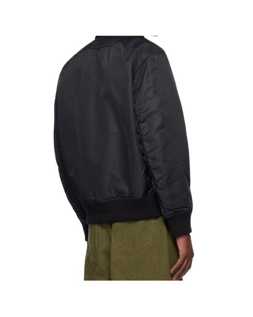 Boss Blue Zip-Fastening Bomber Jacket for men