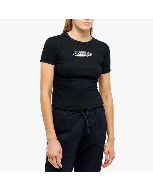 Ambush Black Short-Sleeved Crewneck T-Shirt