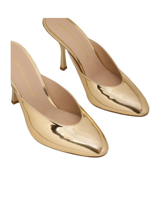 Stuart Weitzman Natural Madison Mule 85