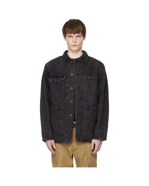 RRL Black Lynn Denim Jacket for men