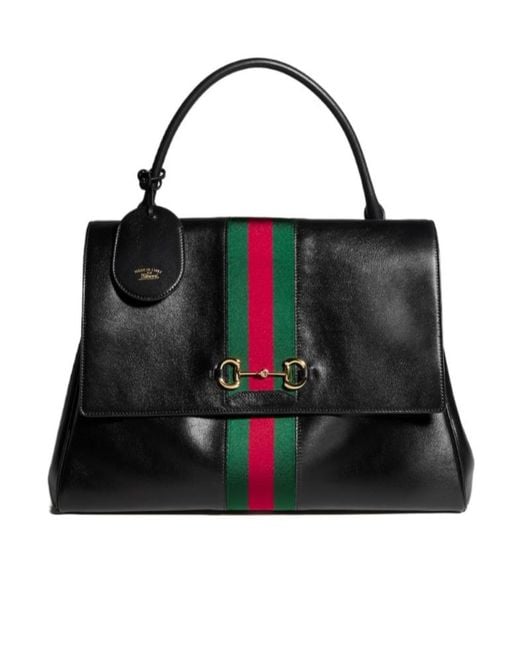 Gucci Black Paparazzo Large Top Handle Bag