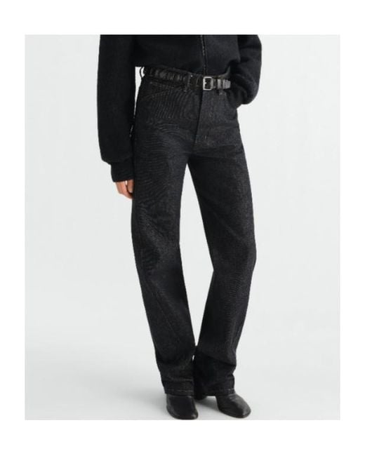 Lemaire Black Five Pockets Twisted Pants