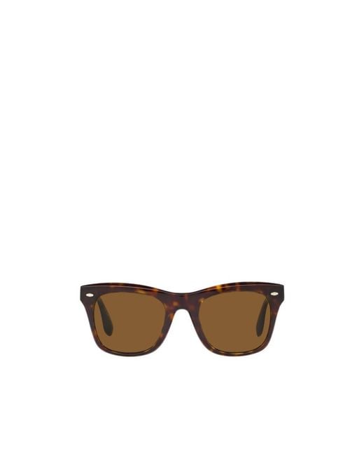Oliver Peoples Multicolor Tortoiseshell-Effect Square-Frame Sunglasses for men