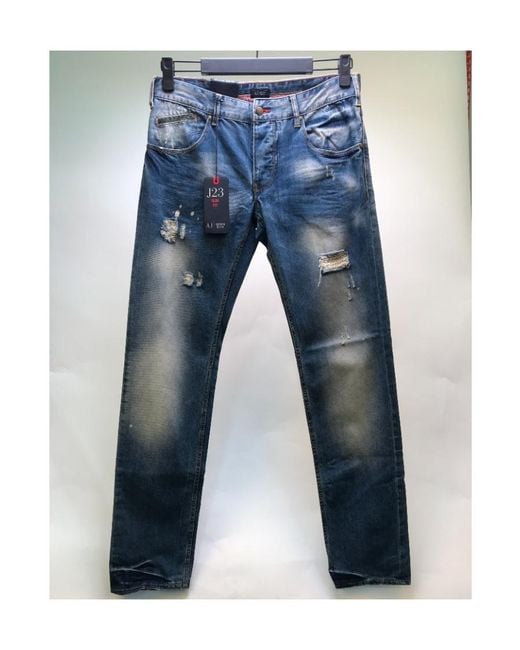 Armani Jeans Blue Logo Details Jeans for men