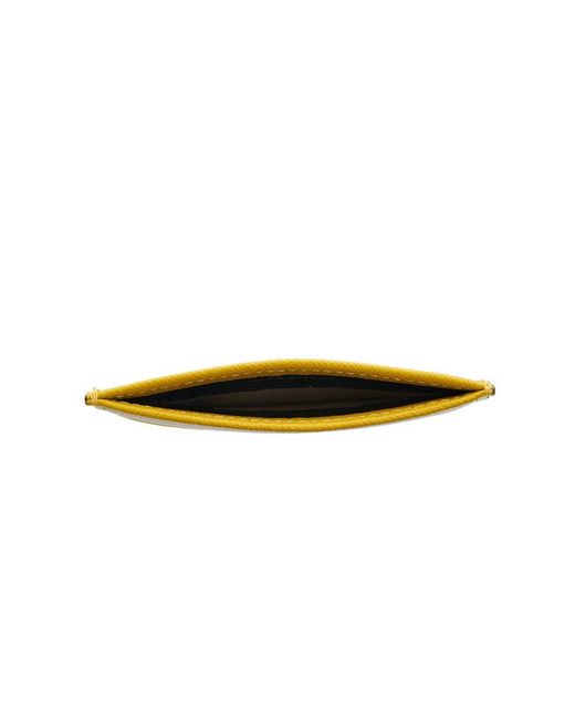 Marni Yellow Logo Printed Cardholder